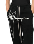 Rick Owens Track Pant X Champion Flare Black