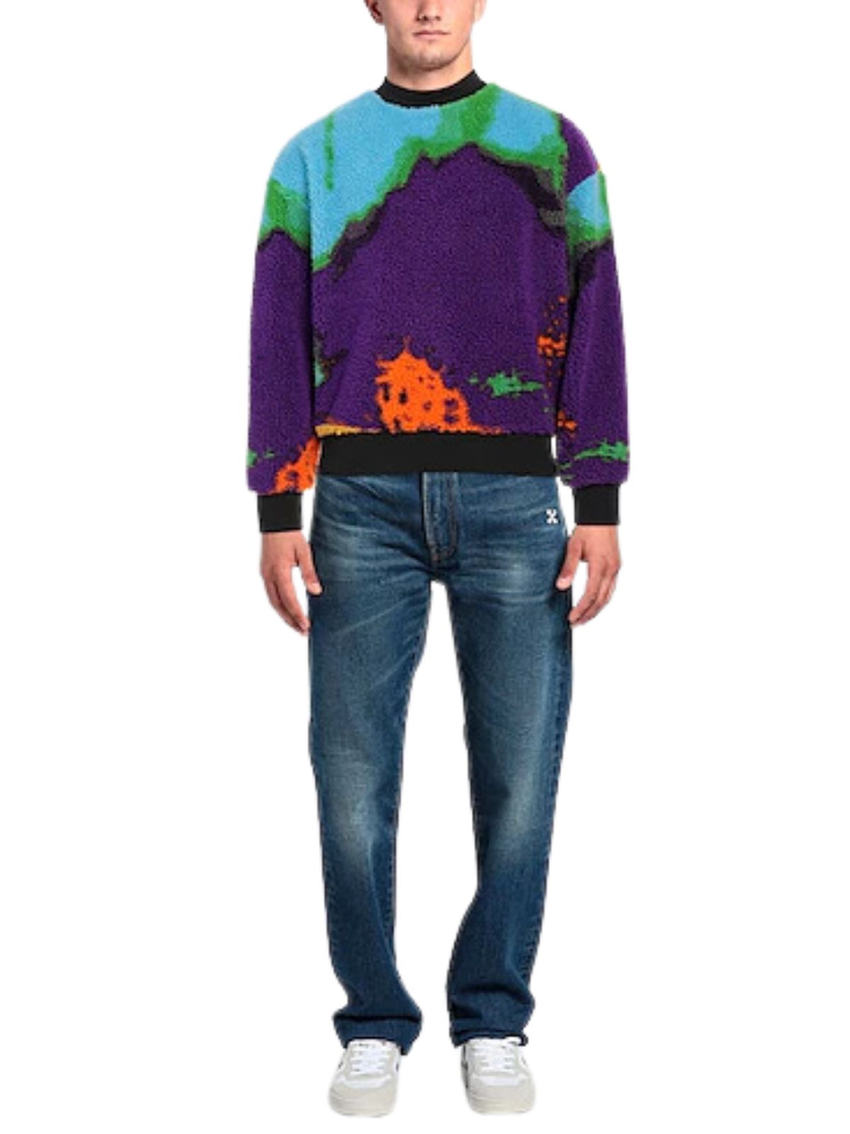 Msgm  Sweater Earth Galaxy Purple - 3