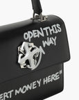 Off-White Bag White Logo Handle Black
