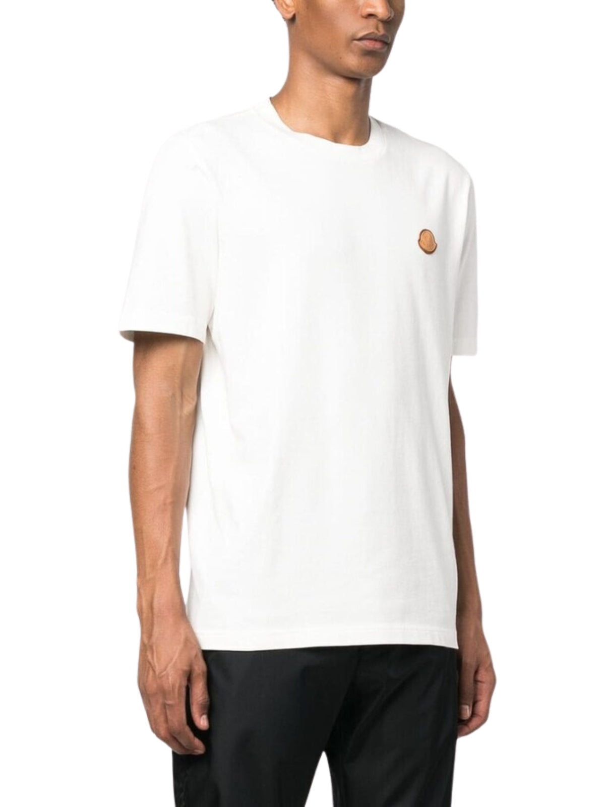 Moncler T-Shirt Patch Logo White - 3