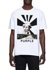 Purple T-Shirt Explosion White