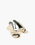 Givenchy Gh10 High Heel Bow Open  Gold