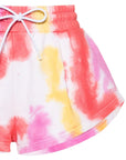 Msgm Shorts Ladies Tie Dye Multi