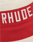 Rhude Bucket Hat East Hampton Red-Cream