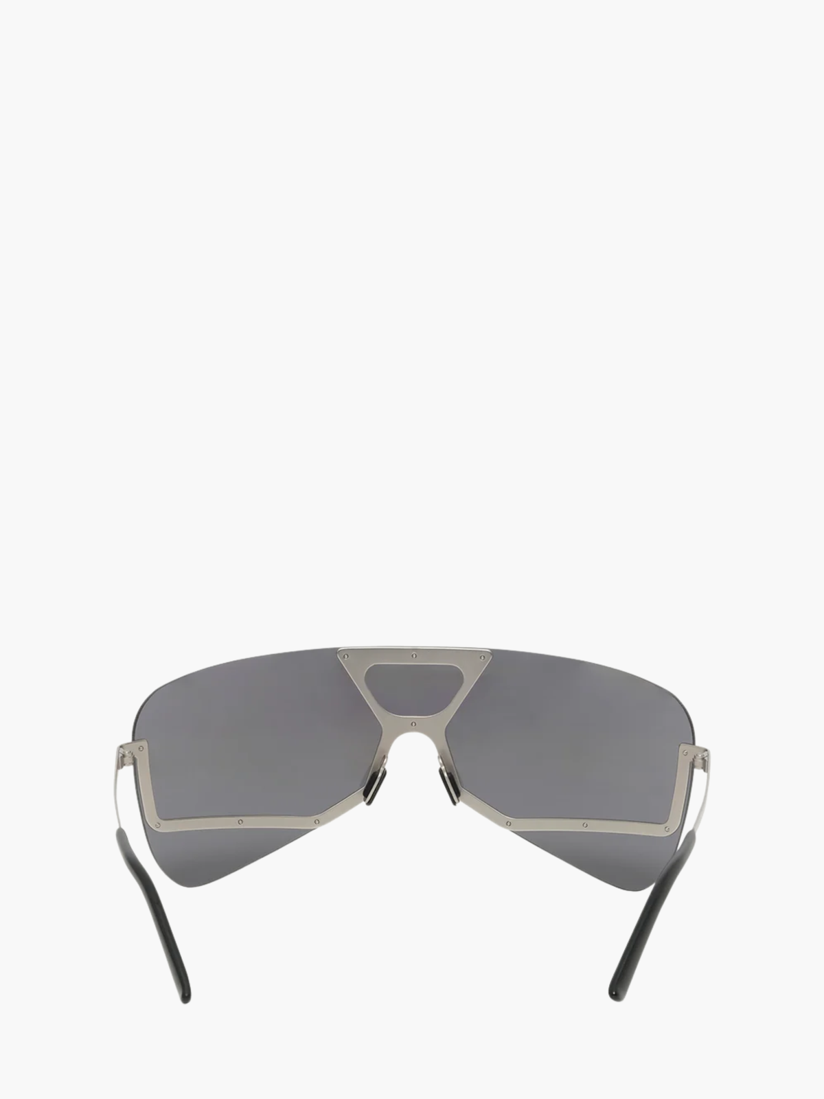 Rick Owens Sunglasses Tower Sunglasses Silver Temple