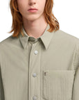 Ami Shirt Padded Logo Sage - 3