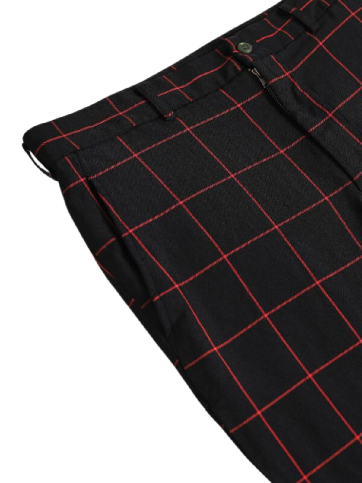 Comme Des Garcons Pants Window Pane Black-Red