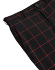 Comme Des Garcons Pants Window Pane Black-Red