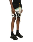 Rhude Shorts Awakeing Logo Black-Green-Cream - 3