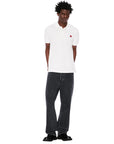 Kenzo Golfer Boke Flower Embroidered Slim Off White
