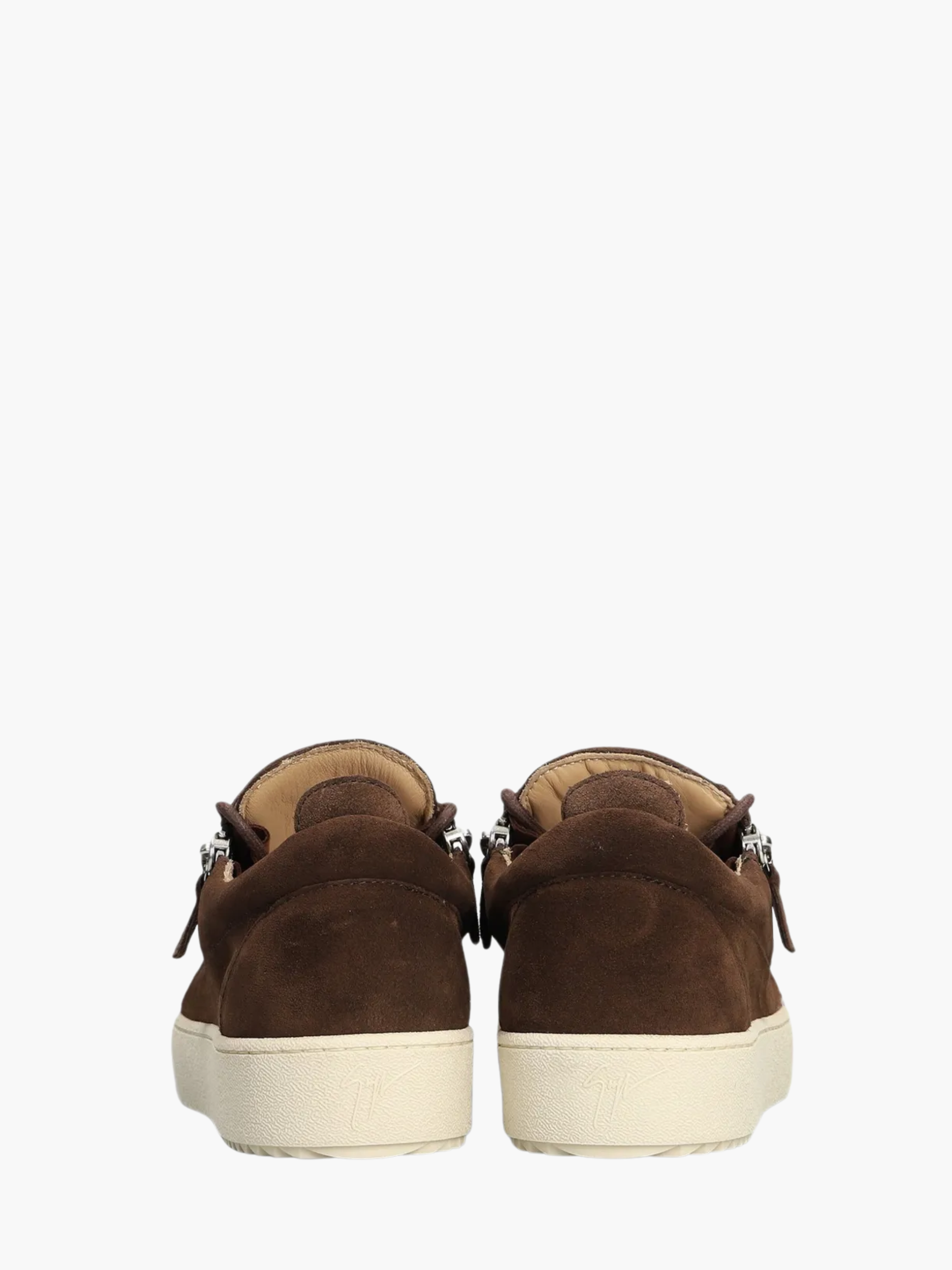 Giuseppe Zanotti Sneaker Z75 Side-Zip Suede Brown