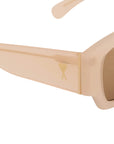 Ami Sunglasses Classical Ami De Coeur Acetate Cream - 3