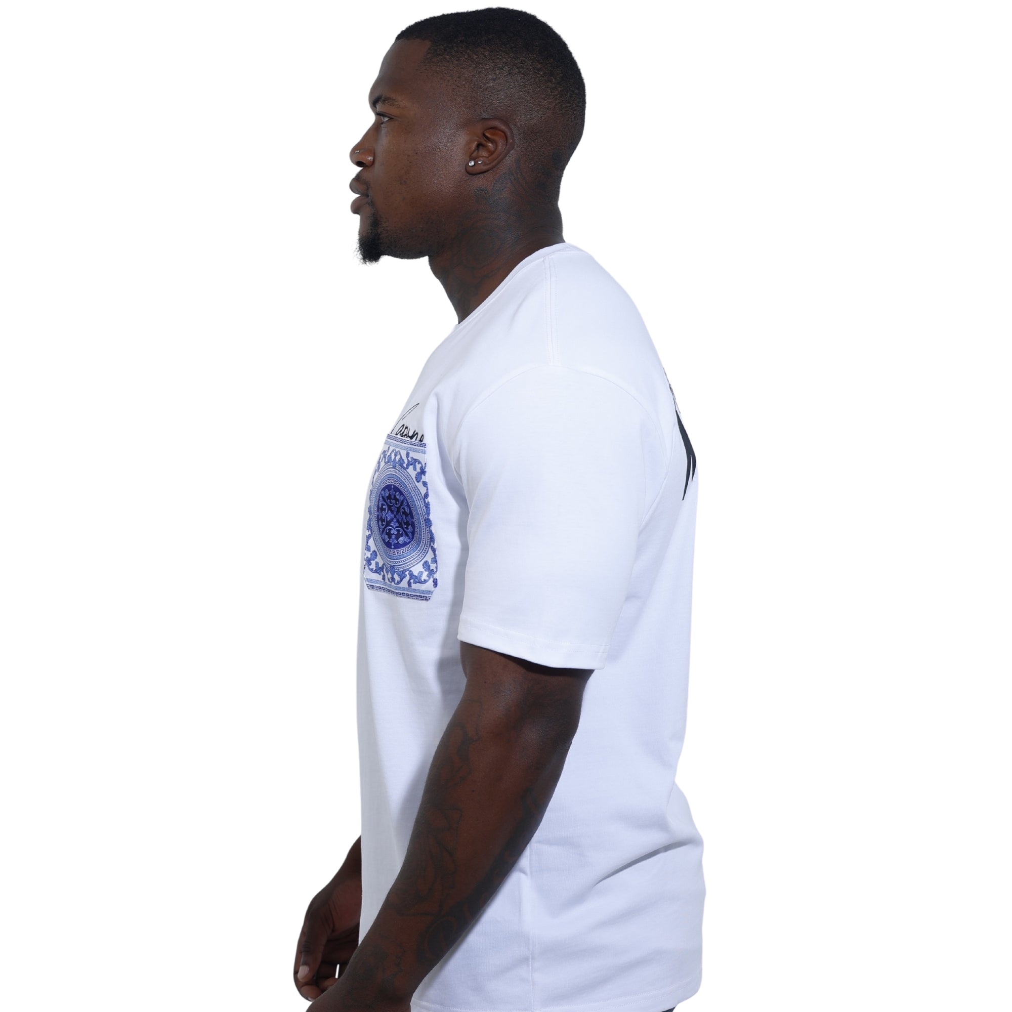 Capone T-Shirt Monaco Tiles White