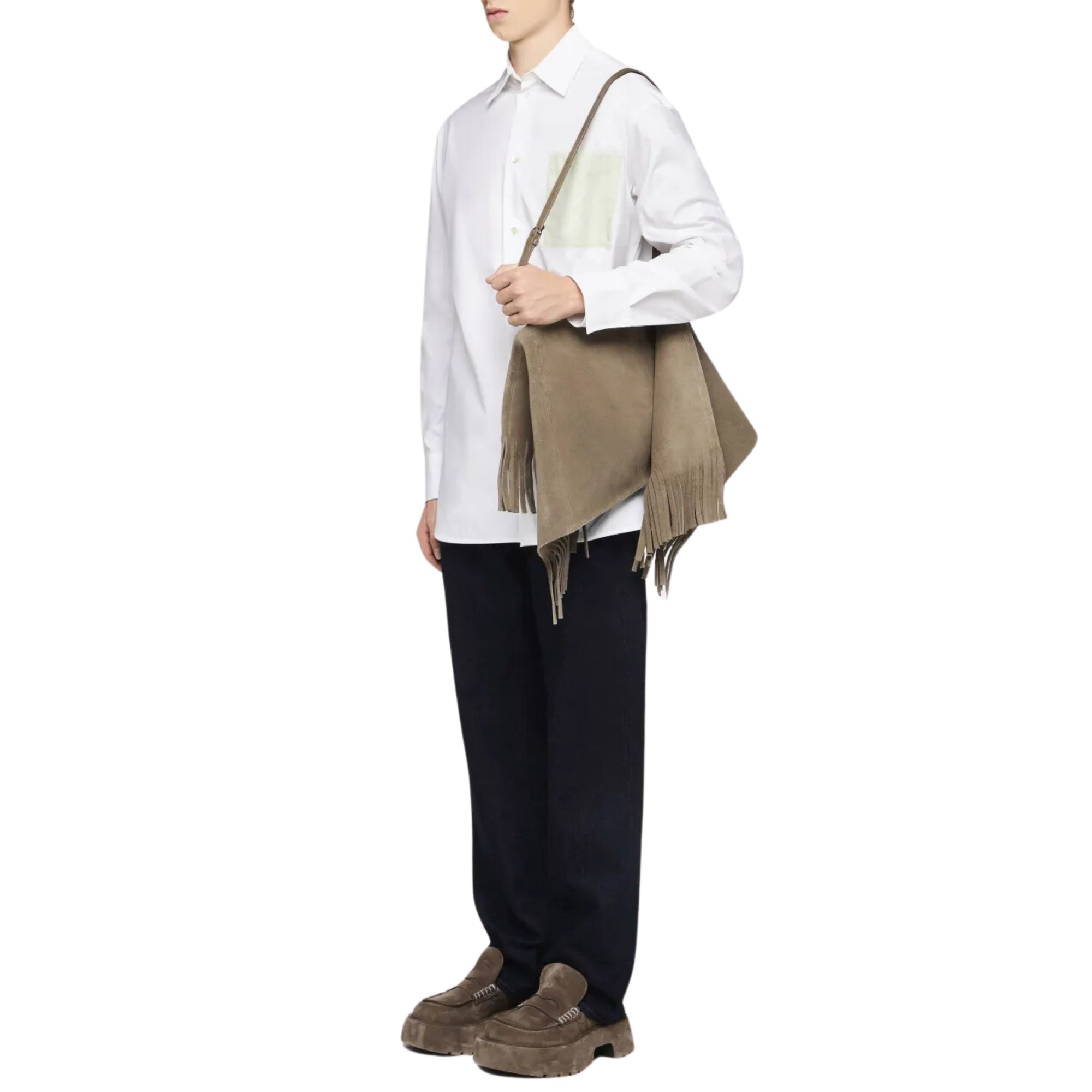 Jw Anderson Shirt Contrast Patch Pocket White