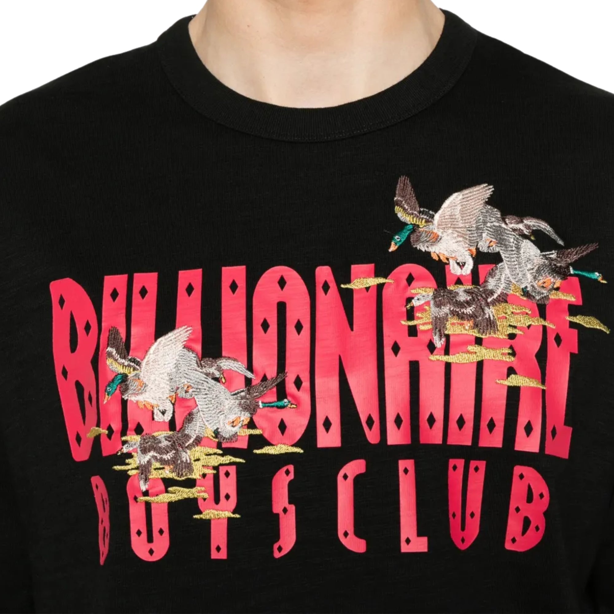 Billionaire Boys Club T-Shirt Duck Embroidered Logo Black