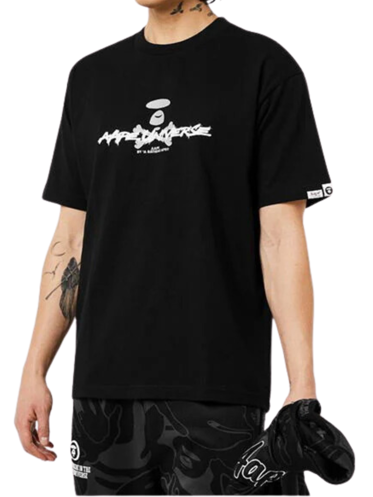 Aape T-Shirt A Bathing Ape Logo Black - 3