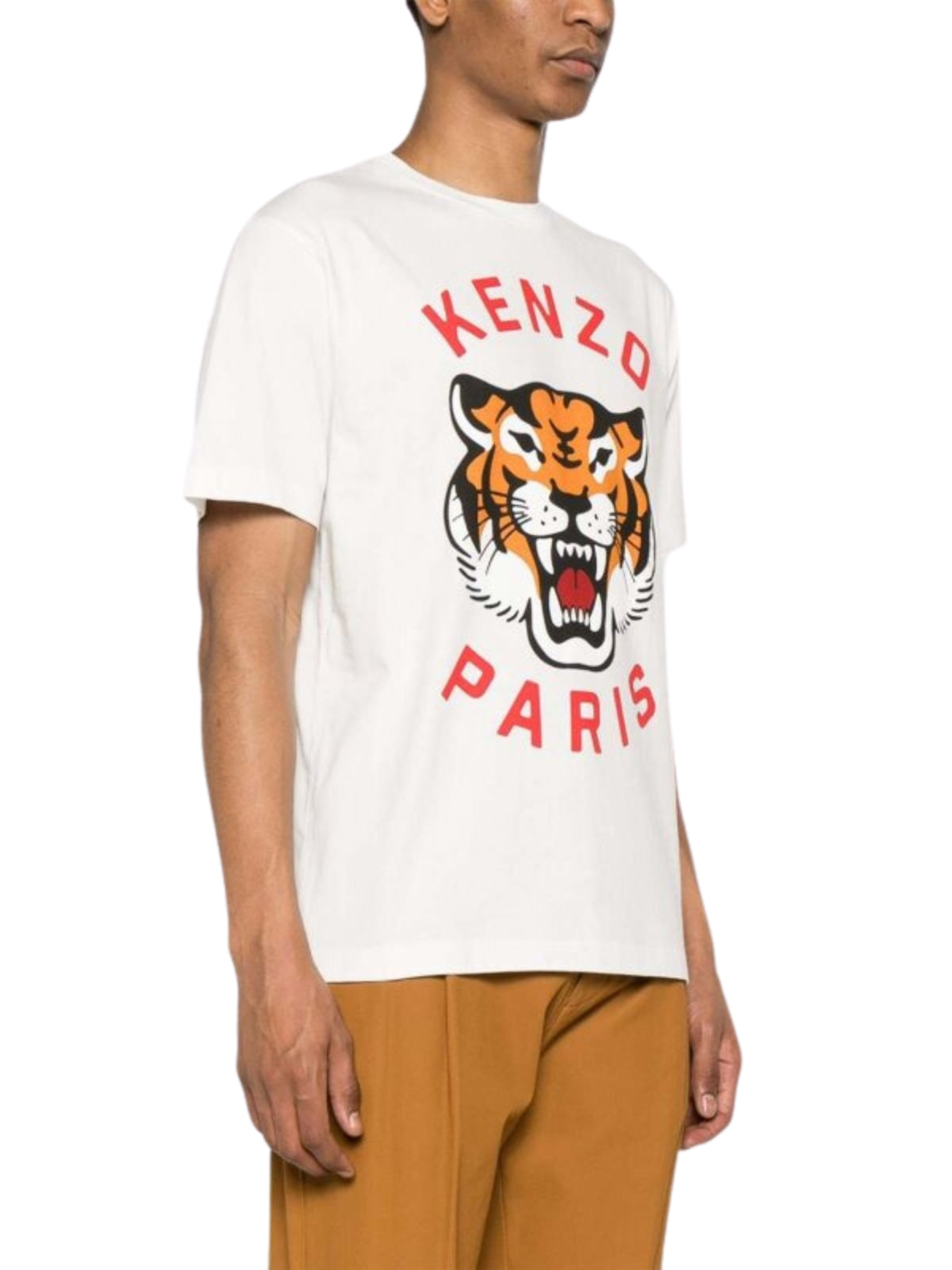 Kenzo T-Shirt Tiger Logo White