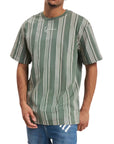 Karl Kani T-Shirt Striped Logo Green