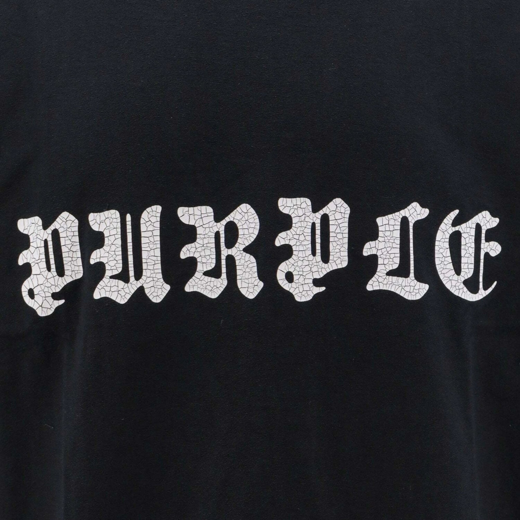 Purple T-Shirt Bold Logo White-Black