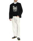 Kenzo Sweater Relaxed Tiger On Logo Black-White