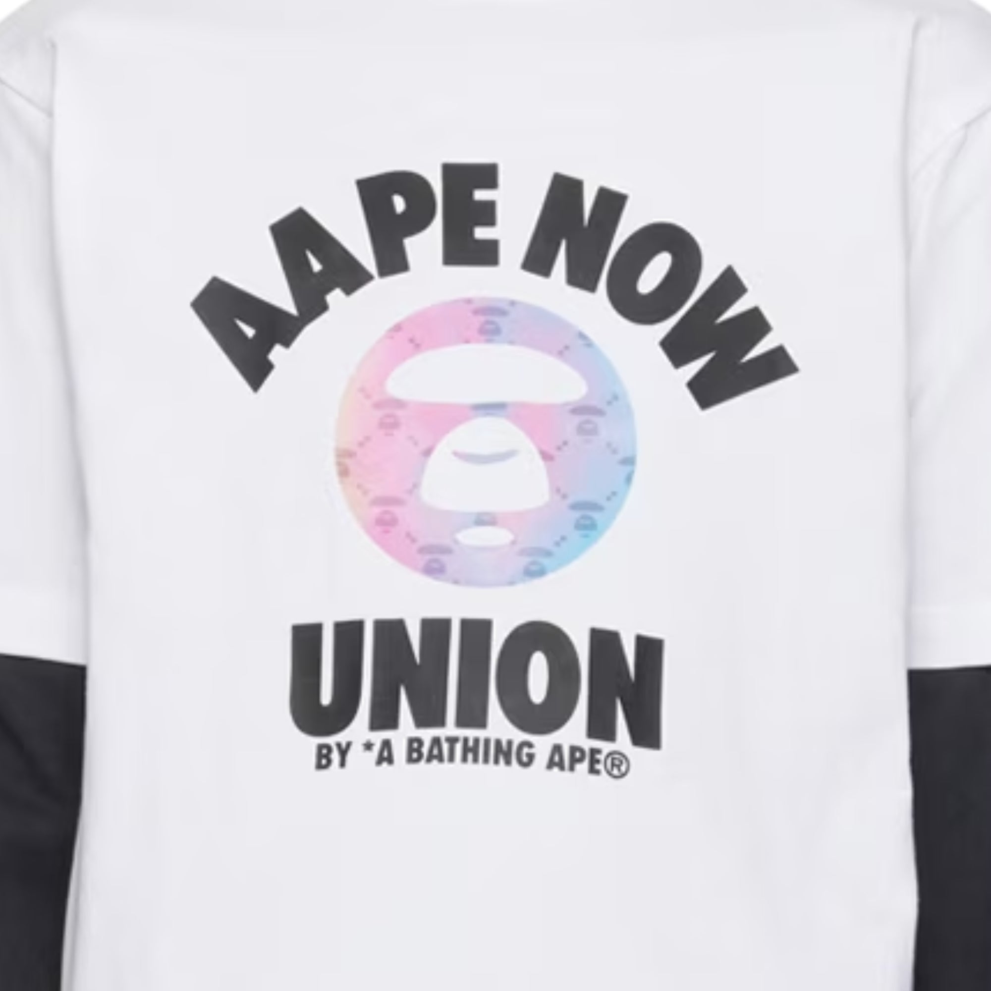 Aape T-Shirt Union Moonface Logo Now White