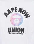 Aape T-Shirt Union Moonface Logo Now White