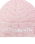 Vetements Beanie Logo Pink - 3