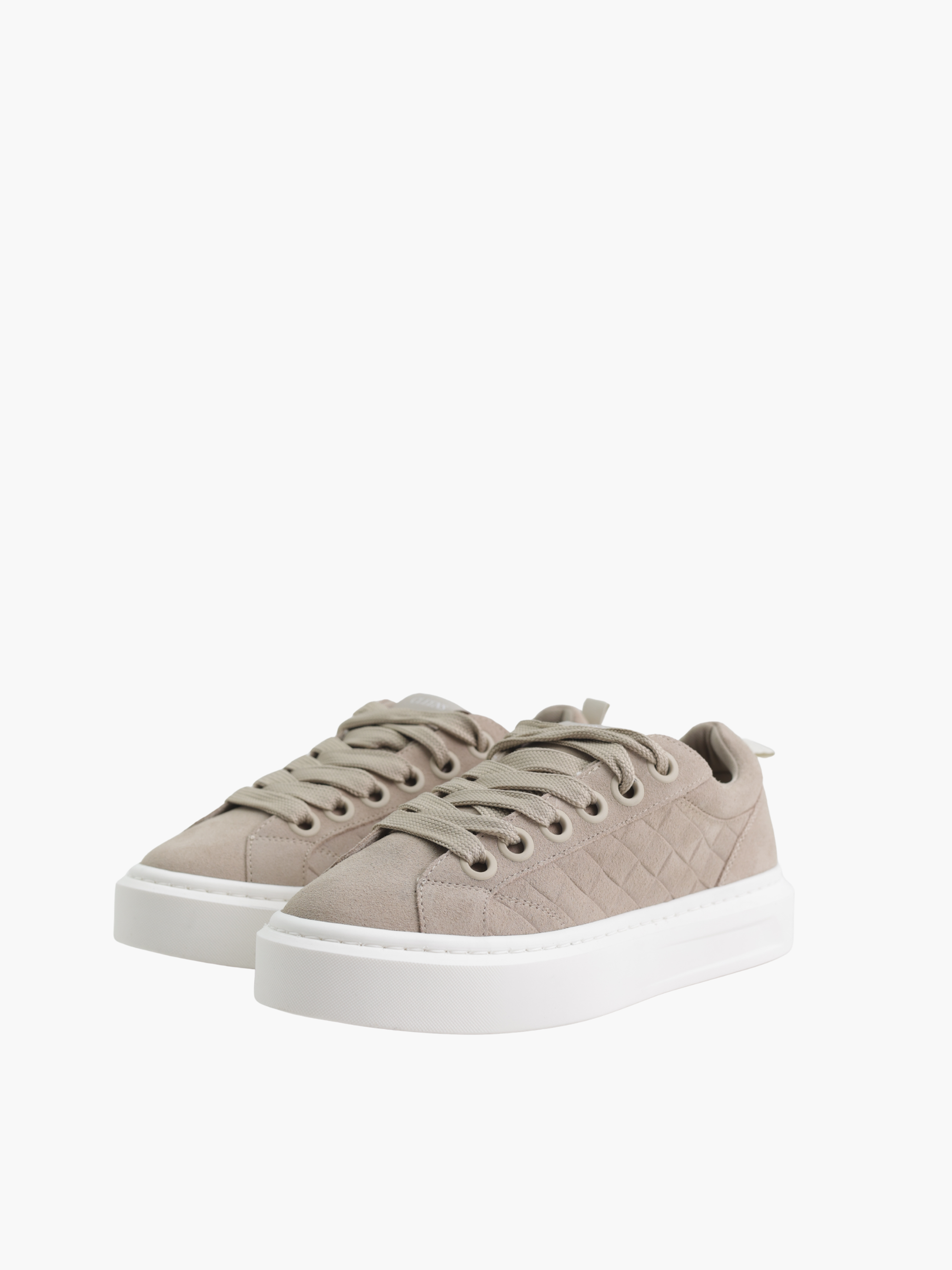 Cleens Sneaker C48 Suede White Sole Tan
