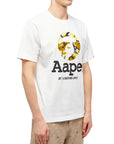 Aape T-Shirt Bold Centre Logo White - 3