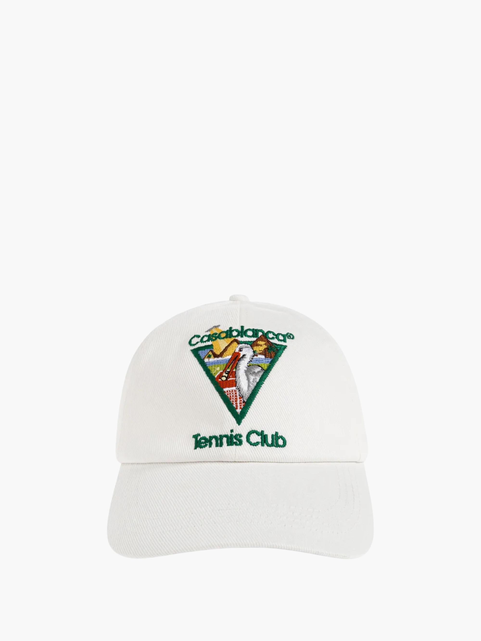 Casablanca Pyramid Abduction Tennis Cap White