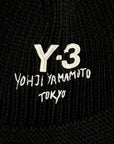 Y-3 Bucket Hat Logo Black