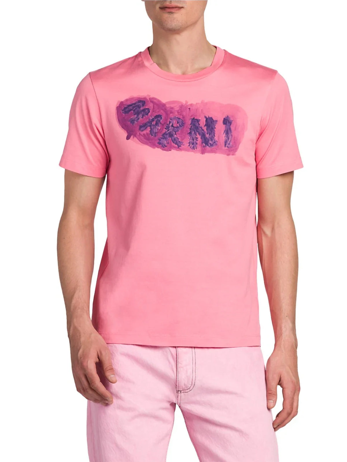 Marni T-Shirt Logo Rust Pink