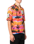 Palm Angels Shirt Palm Tree Fuchsia