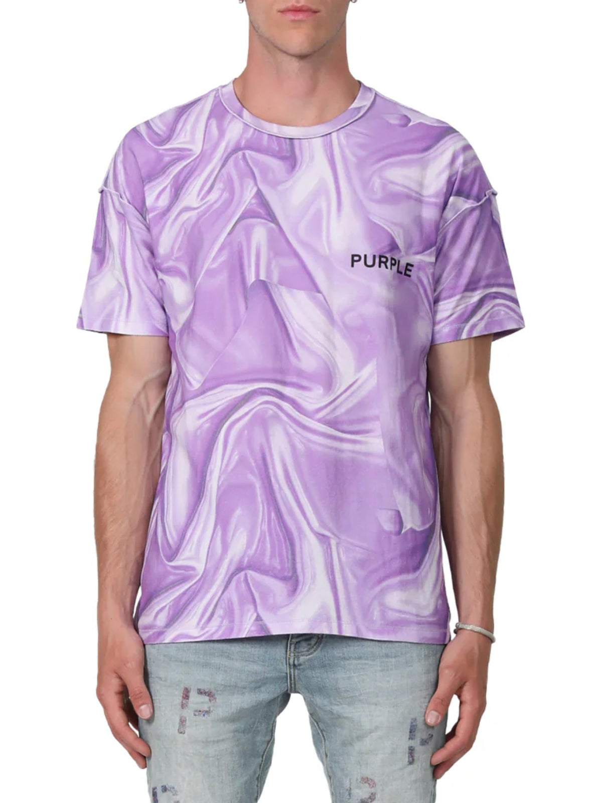 Purple T-Shirt Creased Lavender - 3