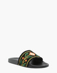 Casablanca Slides CSL17 Embroidered Terry Black