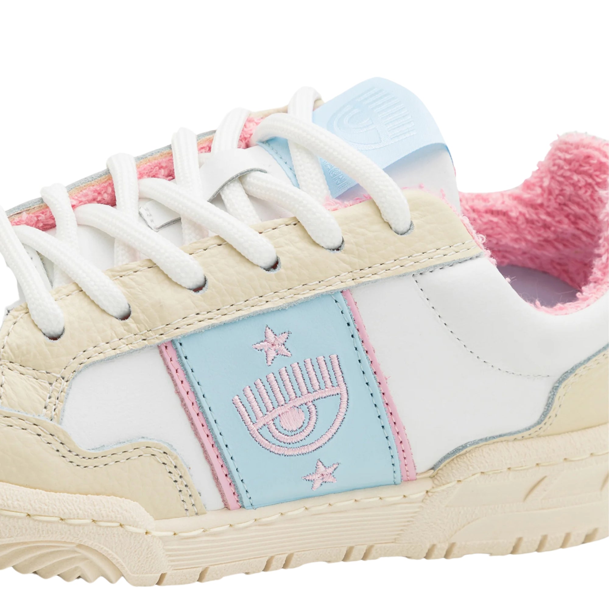 Chiara Ferragni Sneaker White Fog Baby Blue Heath