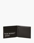 Off-White Wallet White Print Black