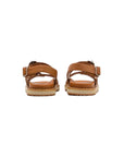 Mcm Slide Flat Straps Buckle Camel