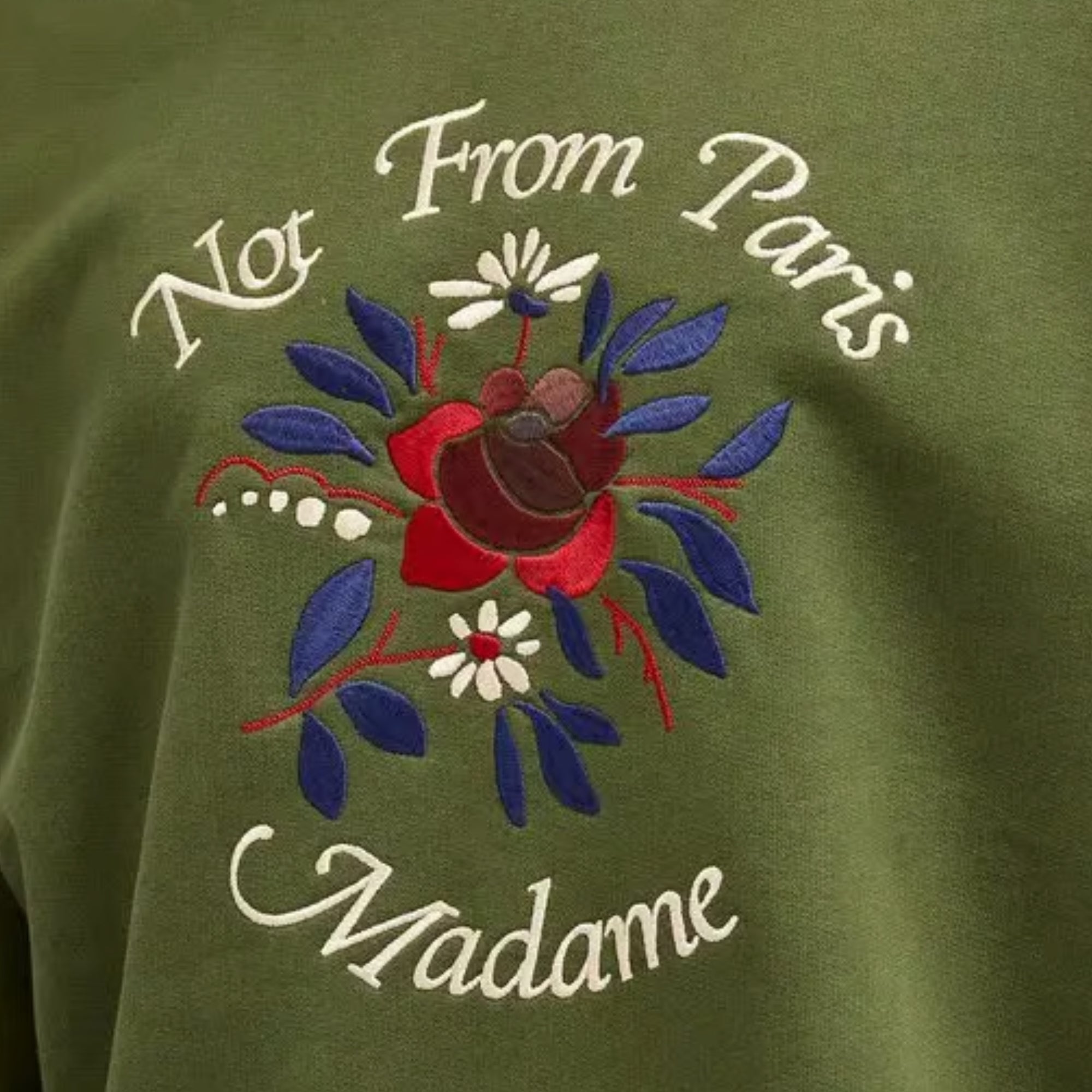 Drole De Monsieur Sweater Slogan Khaki