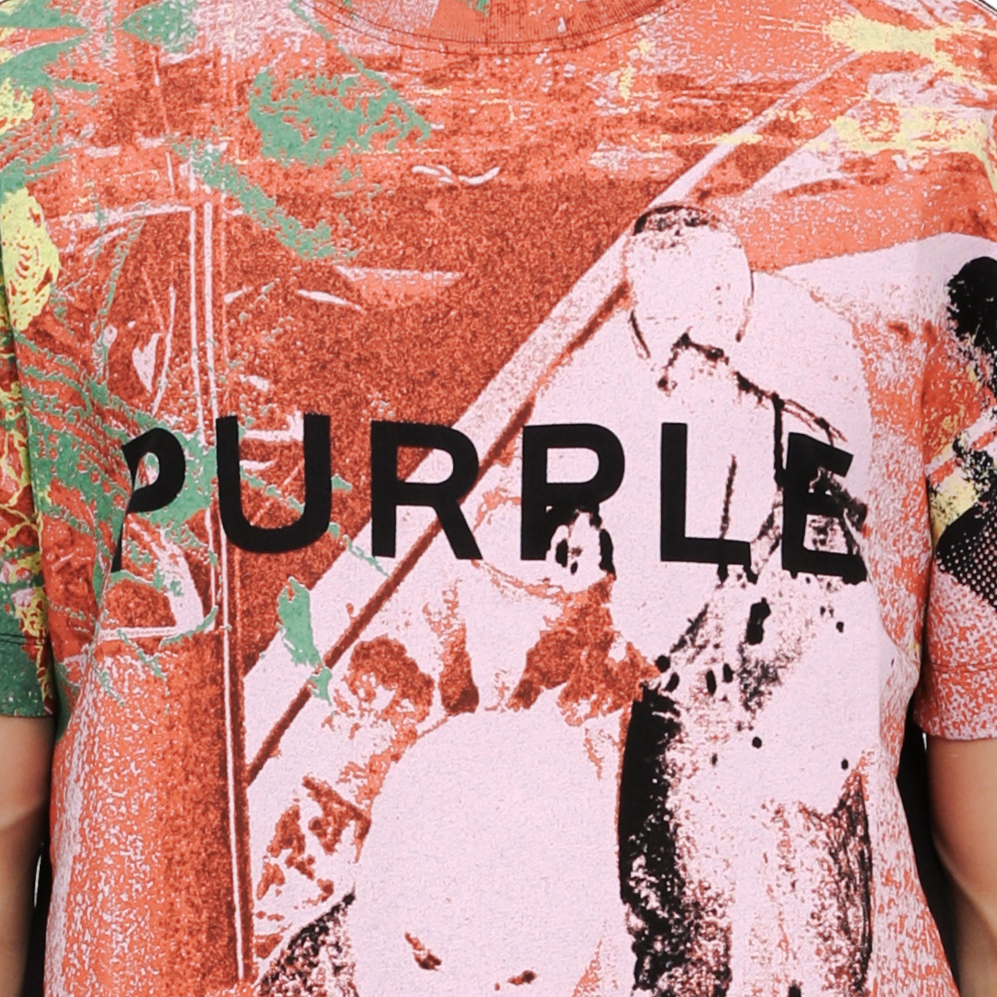 Purple T-Shirt Upper Cut Black