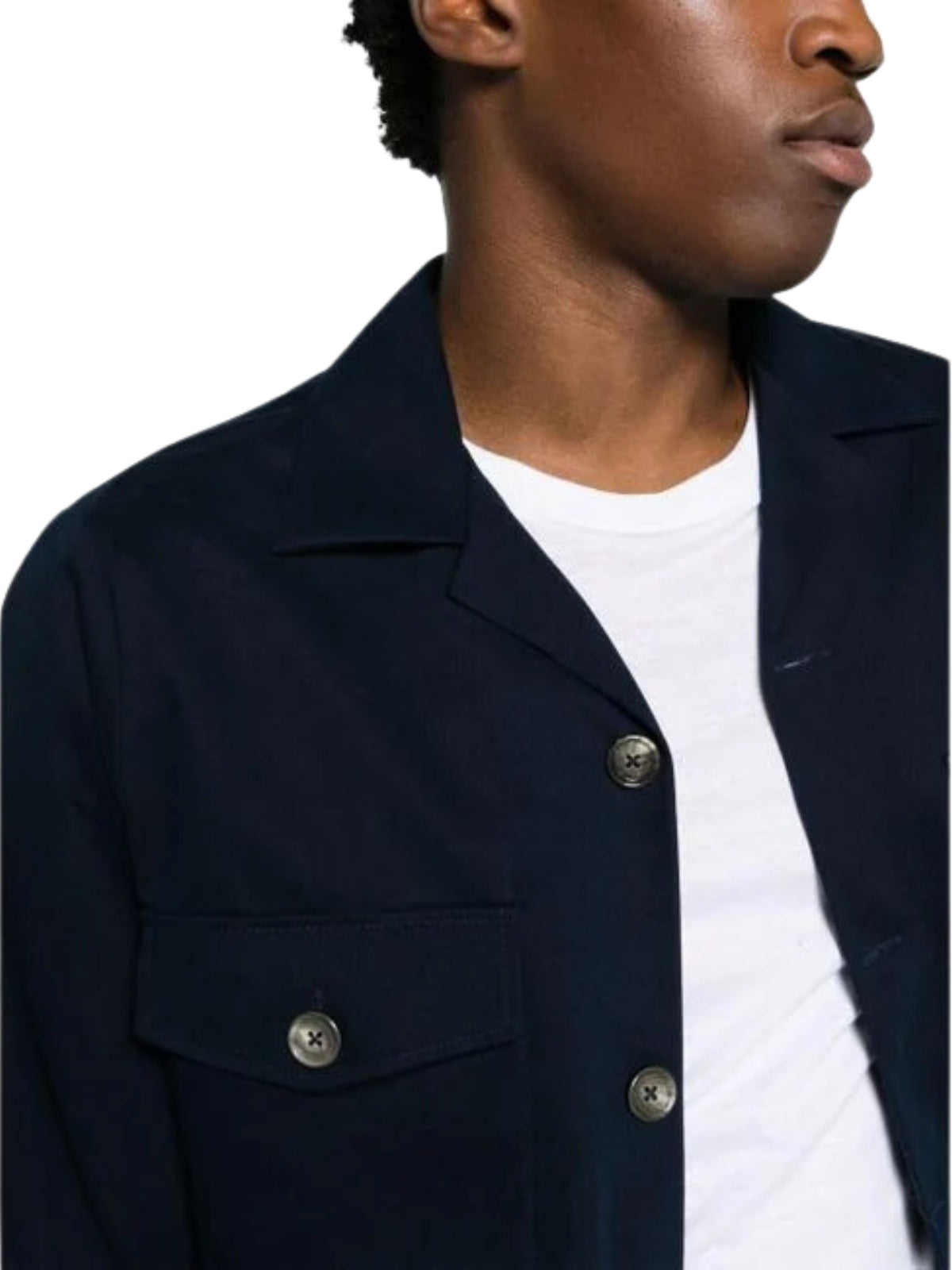 Ami Shirt Chest Pocket Overshirt Navy - 3