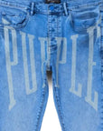 Purple Jeans Laser Upper Cut Blue