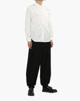 Comme Des Garcons Shirt Studded Button Up White