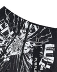 Purple Short Swim Shattered Logo Black