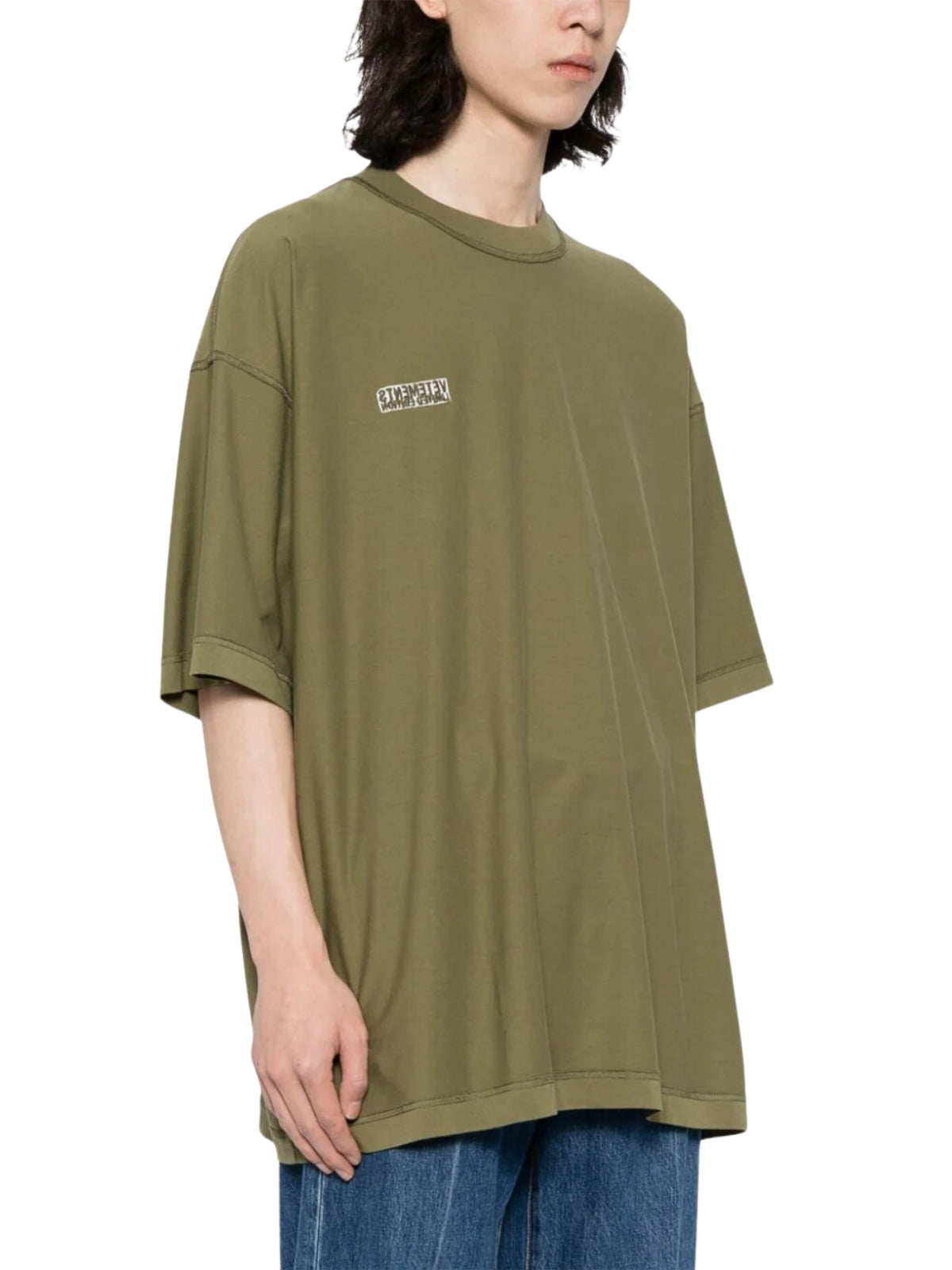 Vetements T-Shirt Mini Logo Green - 3