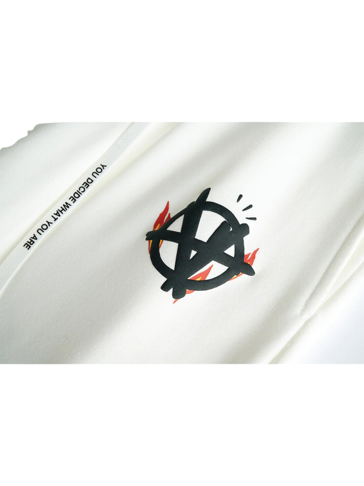 Acupuncture Track Pants Flamed Logo White - 3