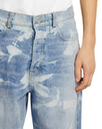 Nahmias Jeans Patterned Bleach Baggy Light Wash