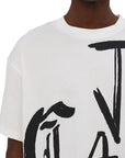 Just Cavalli T-Shirt Maxi Side Logo White