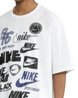 Comme Des Garcons T-Shirt Allover Print Nike Logo White