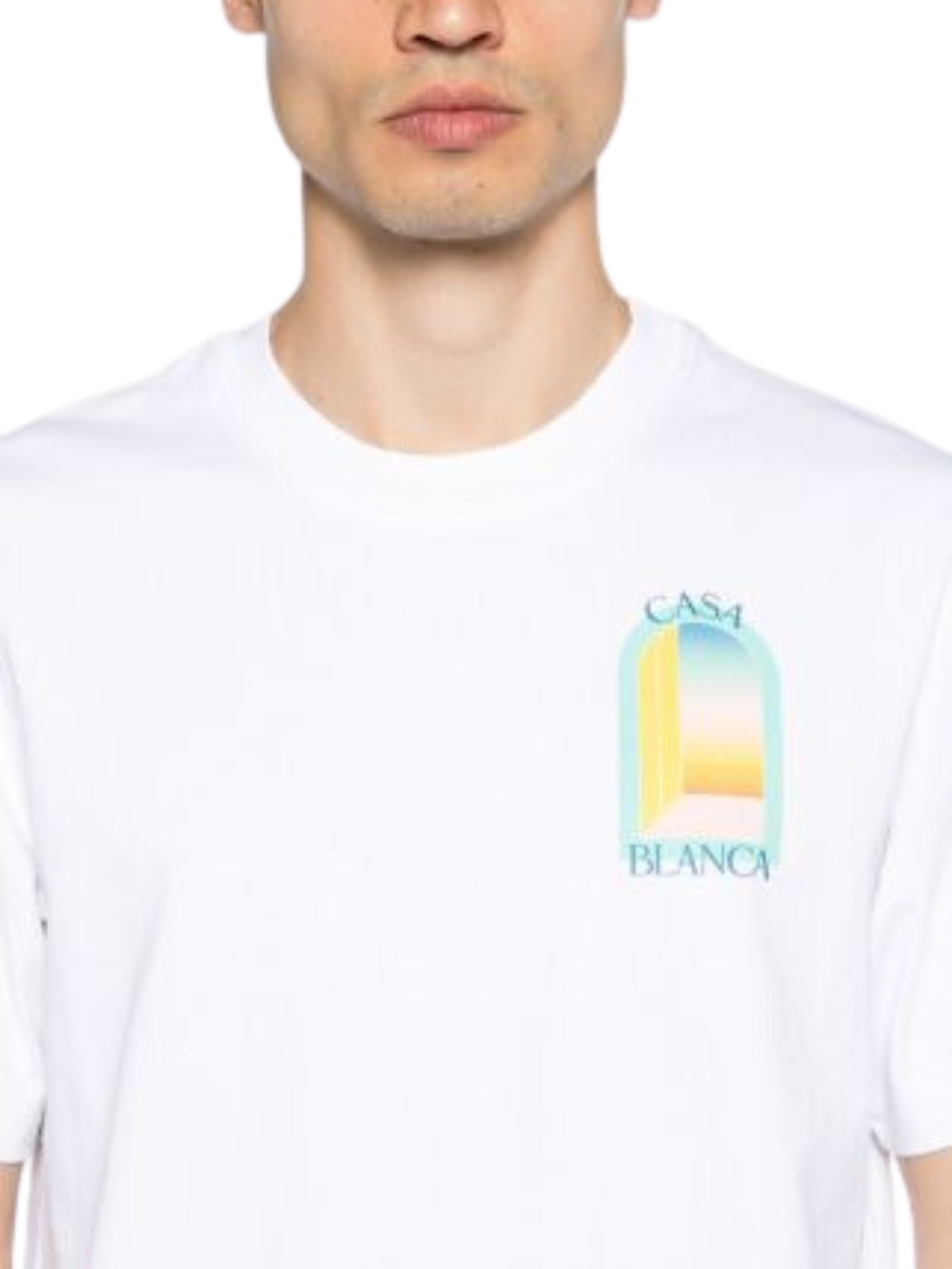 Casablanca T-Shirt L&#39;arc Colore Printed White